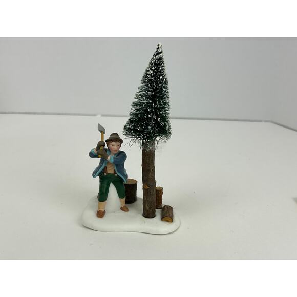 Department 56 Heritage Village Lumberjacks Set of 2 Figures w/ Box 56590 - Picture 9 of 16